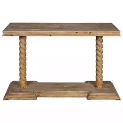 Kirklands Home Natural Wood Carley Console Table Tan Best