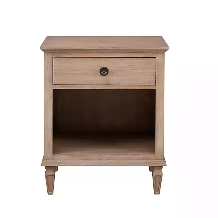 Kirklands Home Natural Wood 1-Drawer Nightstand Best