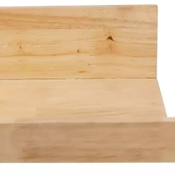 Kirklands Home Natural Wood Floating Shelves, Set of 2 Tan New