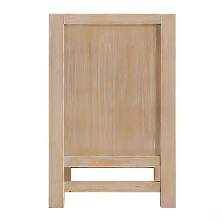 Kirklands Home Natural Wood Grain Open Storage Nightsd Tan Hot