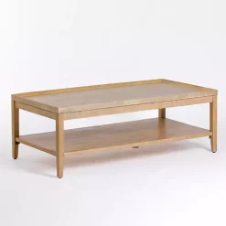 Kirklands Home Natural Wood Hughes Coffee Table Tan Online