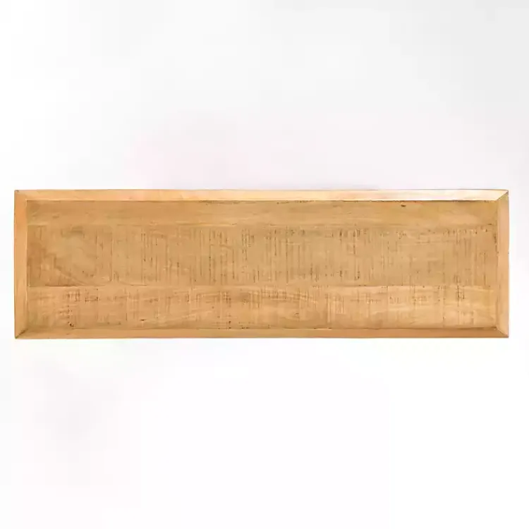 Kirklands Home Natural Wood Hughes Sliding Door Cabinet Tan Discount