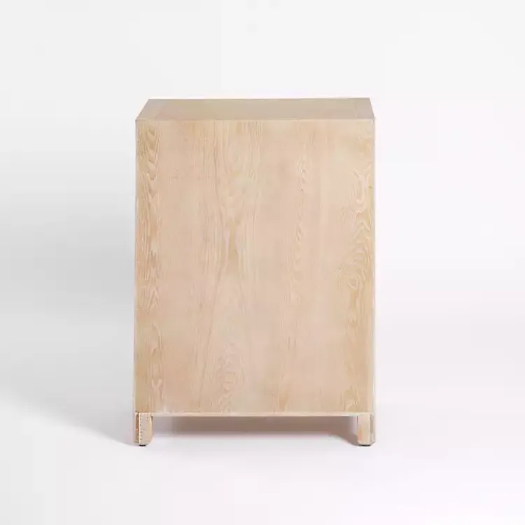 Kirklands Home Natural Wood Open Shelf Modular Cabinet Tan Hot