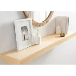 Kirklands Home Natural Wood 2-pc. Floating Shelves, 24 in. Clearance