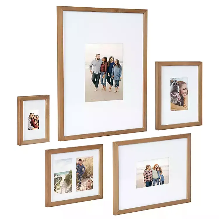 Kirklands Home Natural Wood 5-pc. Gallery Wall Picture Frame Set Best