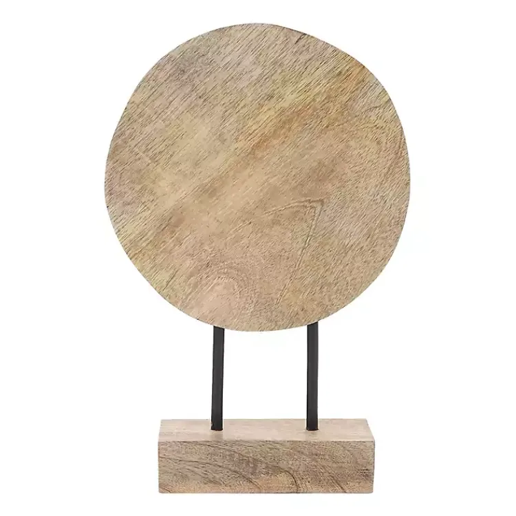 Statues & Figurines>Kirklands Home Natural Wood Pinwheel Figurine Tan