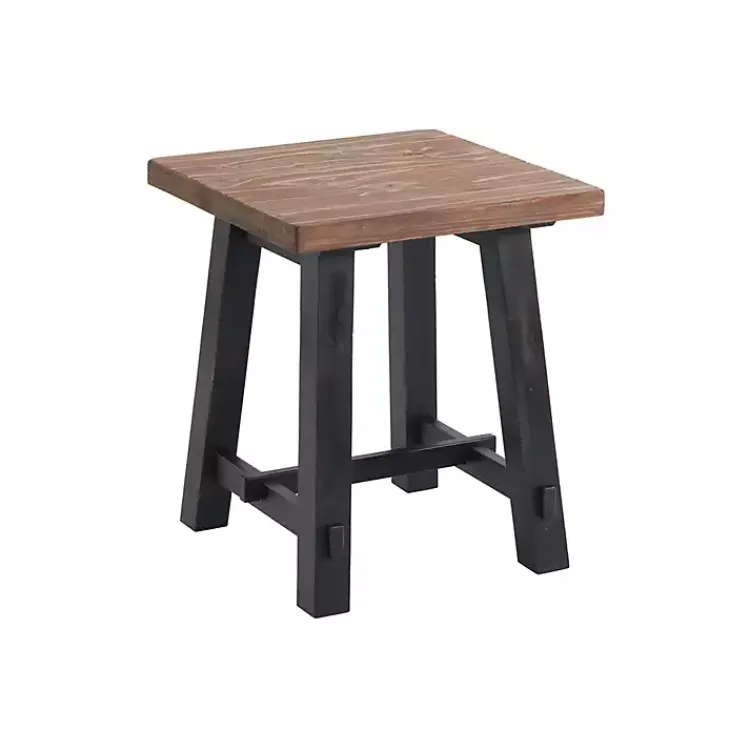 Kirklands Home Natural Wood Sawhorse Accent Table Discount