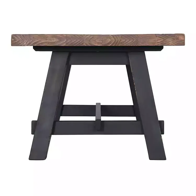 Kirklands Home Natural Wood Sawhorse Coffee Table, 42x24 in. Tan Online