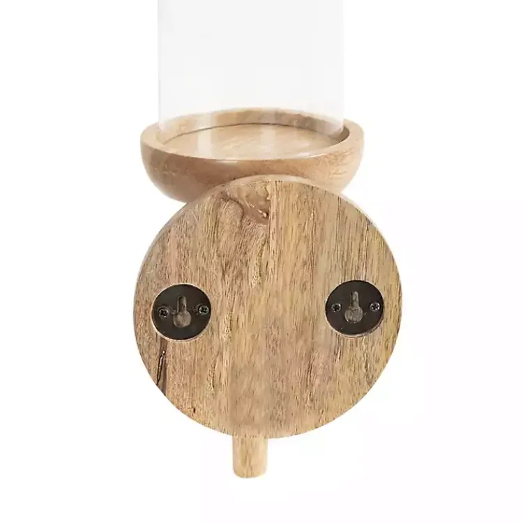 Sconces>Kirklands Home Natural Wood Torch Sconce