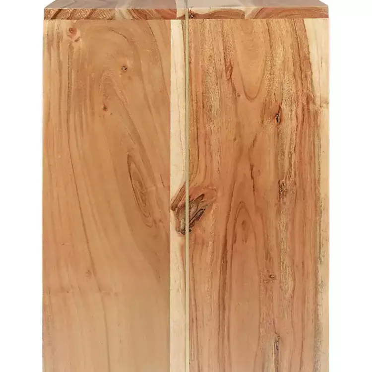 Kirklands Home Natural Wood Umed Accent Table Outlet