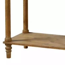 Kirklands Home Natural Wooden 2-Drawer Console Table New