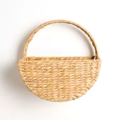Kirklands Home Natural Woven Basket Wall Shelf Online