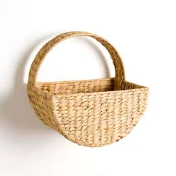 Kirklands Home Natural Woven Basket Wall Shelf Online