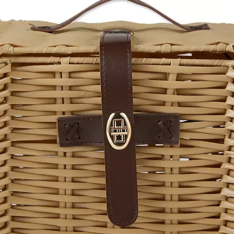 Baskets & Boxes>Kirklands Home Natural Woven Bone Shaped Basket, 24 in. Tan