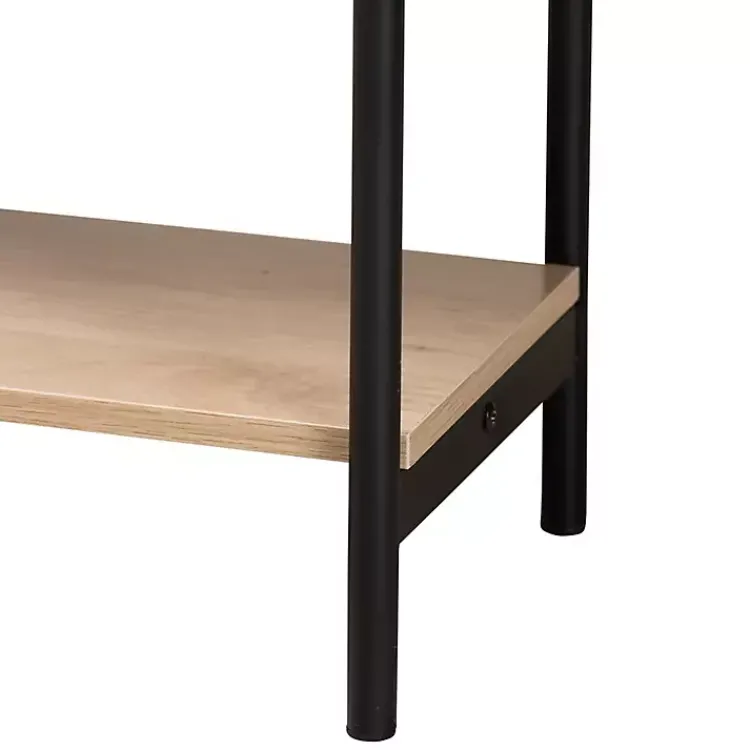 Kirklands Home Natural Woven Rat 2-Drawer Console Table Tan New