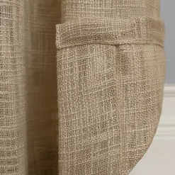 Kirklands Home Natural Woven Single Curtain Panel, 84 in. Tan Outlet