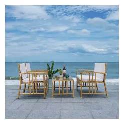 Kirklands Home Natural Woven Wicker 4-pc. Outdoor Living Set Tan Online
