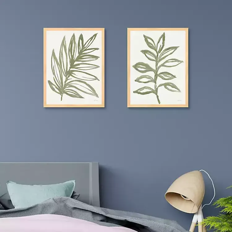 Kirklands Home Nature in Sage Framed Canvas Art Prints, Set of 2 Online