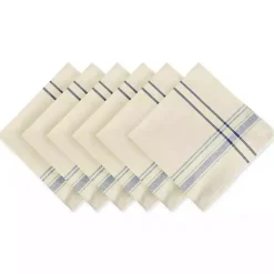 Kirklands Home Nautical French Stripe Napkins, Set of 6 Blue Best