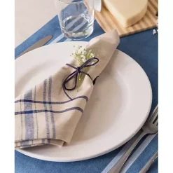Kirklands Home Nautical French Stripe Napkins, Set of 6 Blue Best