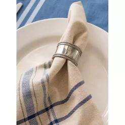 Kirklands Home Nautical French Stripe Napkins, Set of 6 Blue Best