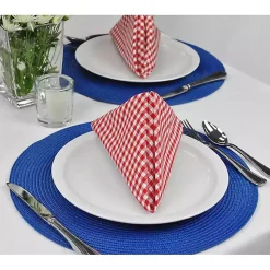 Kirklands Home Nautical Solid Round Placemats, Set of 6 Blue Sale