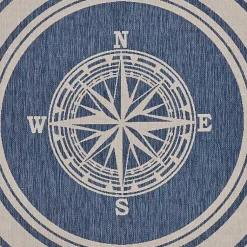Kirklands Home Nautical Navigation Round Outdoor Area Rug Hot