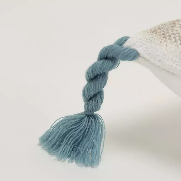 Pillows>Kirklands Home Nautical Stripe & Blue Tassel Pillow