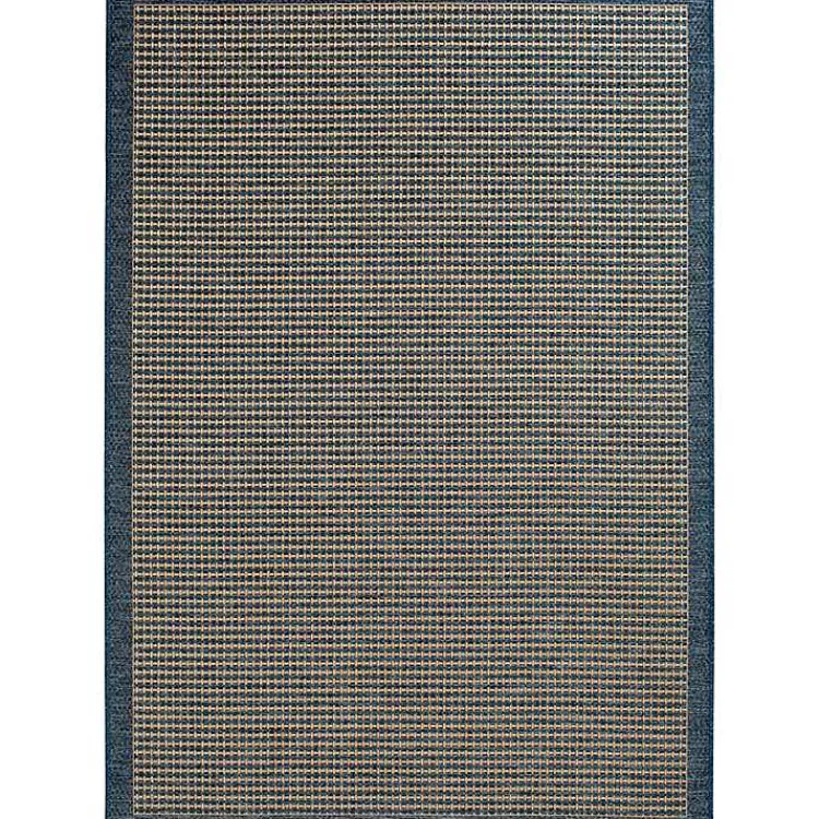 Kirklands Home Navy Adelaide Woven Outdoor Area Rug, 7x9 Blue