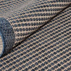 Kirklands Home Navy Adelaide Woven Outdoor Area Rug, 7x9 Blue