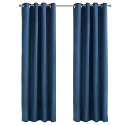 Kirklands Home Navy Alpine Blackout Curtain Panel, 108 in. Blue Online