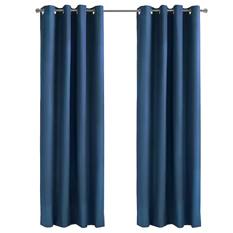 Kirklands Home Navy Alpine Blackout Curtain Panel, 108 in. Blue Online