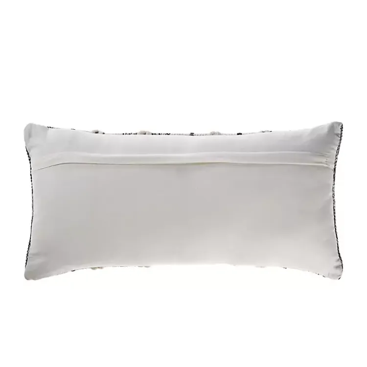 Pillows>Kirklands Home Navy and White Braided Accent Pillow Blue