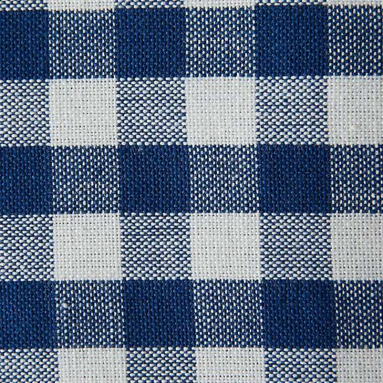 Kirklands Home Navy and White Mixed Check Towels, Set of 3 Blue Sale