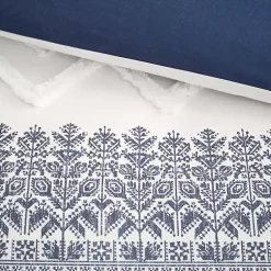 Kirklands Home Navy and White 3-pc. California King Duvet Set Sale