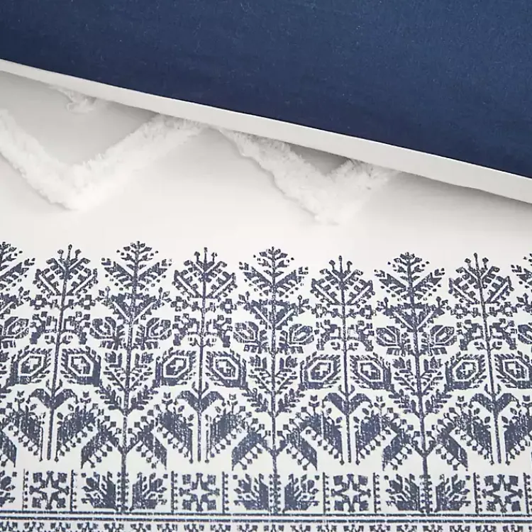 Kirklands Home Navy and White 3-pc. California King Duvet Set Sale