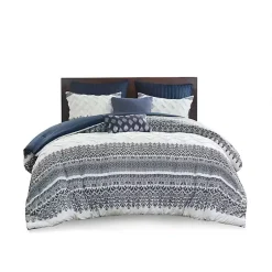 Kirklands Home Navy and White 3-pc. Full/Queen Comforter Set Clearance