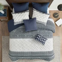 Kirklands Home Navy and White 3-pc. Full/Queen Comforter Set Clearance