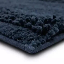 Kirklands Home Navy Asymmetrical Cotton Bath Mat Blue Online