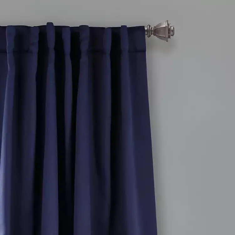 Kirklands Home Navy Back Tab Blackout Curtain Panel Set, 84 in. Blue Sale