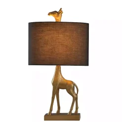 Kirklands Home Navy and Gold Giraffe Table Lamp Blue Hot