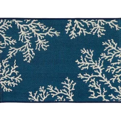 Kirklands Home Navy Blue Coral Indoor/Outdoor Rug, 2x3 Outlet