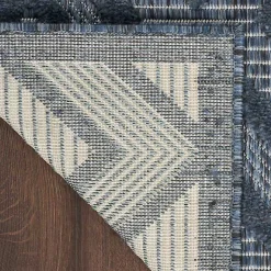 Kirklands Home Navy Diamond Indoor/Outdoor Area Rug, 6x9 Blue Discount