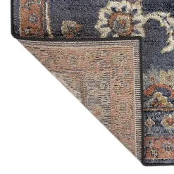 Kirklands Home Navy Floral Area Rug, 5x8 Blue Sale
