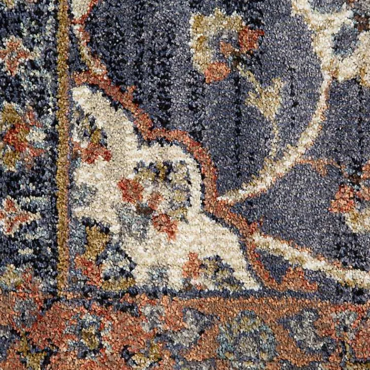 Kirklands Home Navy Floral Area Rug, 5x8 Blue Sale