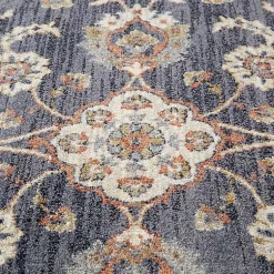 Kirklands Home Navy Floral Runner Blue Outlet