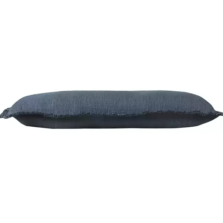Pillows>Kirklands Home Navy Handwoven Appen Lumbar Pillow Blue