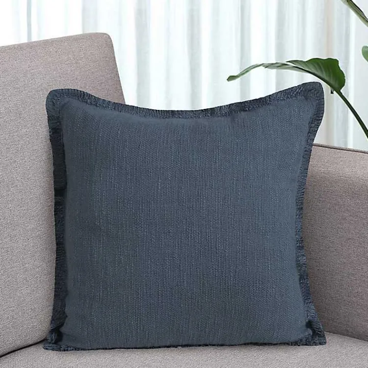 Pillows>Kirklands Home Navy Handwoven Appen Throw Pillow Blue