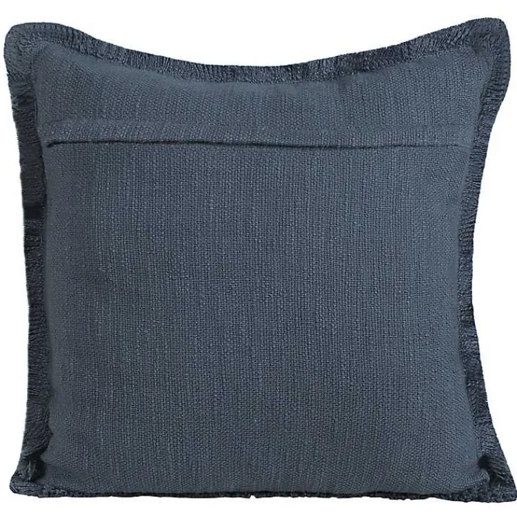 Pillows>Kirklands Home Navy Handwoven Appen Throw Pillow Blue