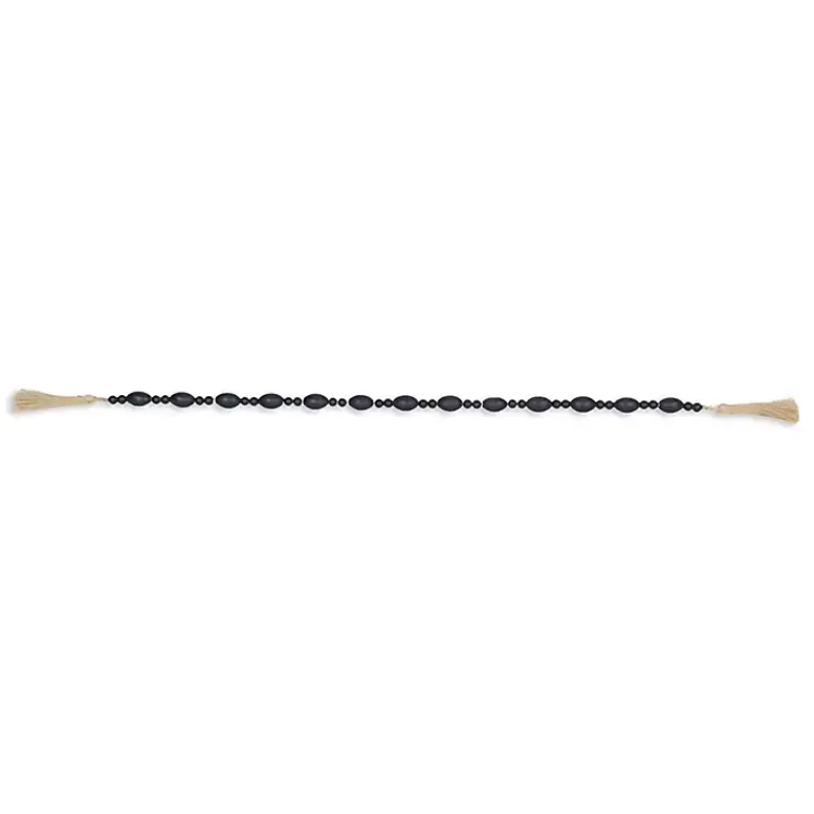 Decorative Accents>Kirklands Home Navy Oval Bead Wood Garland Blue